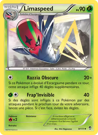 Image de la carte Pokemon Limaspeed 9/111