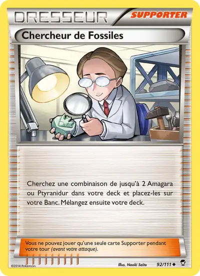 Image de la carte Pokemon Chercheur de Fossiles 92/111
