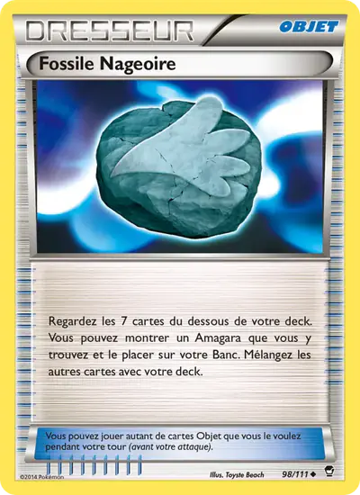 Image de la carte Pokemon Fossile Nageoire 98/111