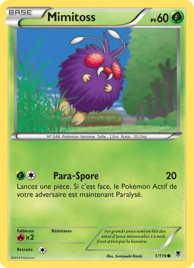 Image de la carte Pokemon Mimitoss 1/119