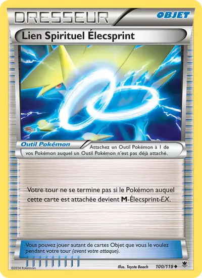 Image de la carte Pokemon Lien Spirituel Élecsprint 100/119