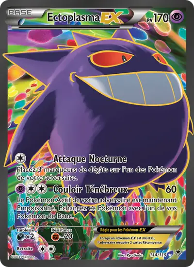 Image de la carte Pokemon Ectoplasma EX 114/119
