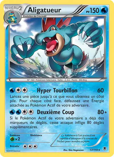 Image de la carte Pokemon Aligatueur 17/119