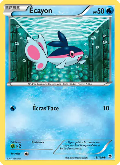 Image de la carte Pokemon Écayon 18/119