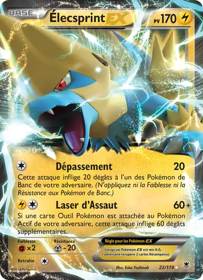 Image de la carte Pokemon Élecsprint EX 23/119
