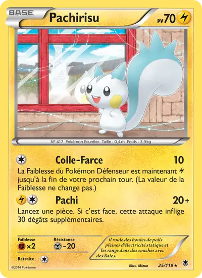 Image de la carte Pokemon Pachirisu 25/119