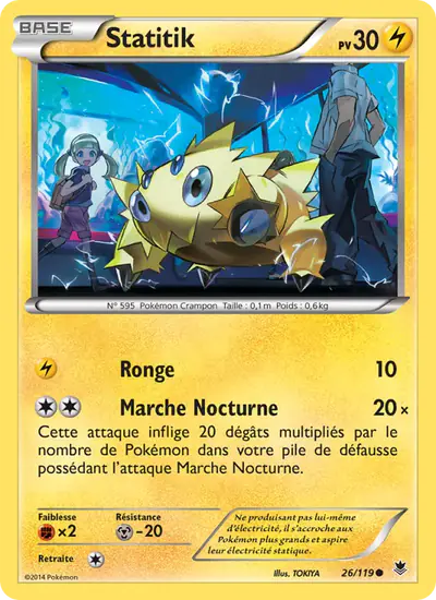 Image de la carte Pokemon Statitik 26/119