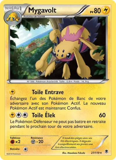 Image de la carte Pokemon Mygavolt 27/119