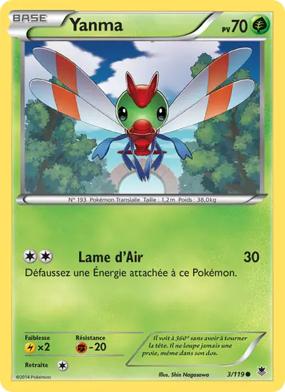 Image de la carte Pokemon Yanma 3/119