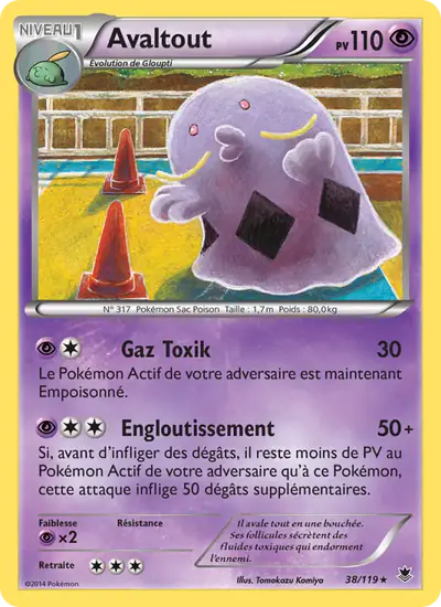 Image de la carte Pokemon Avaltout 38/119