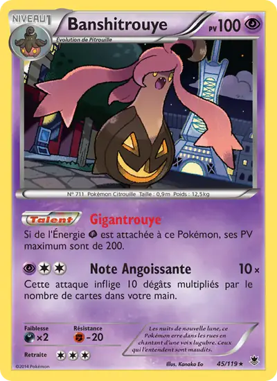 Image de la carte Pokemon Banshitrouye 45/119