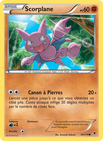 Image de la carte Pokemon Scorplane 46/119