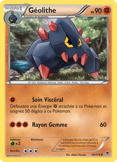Image de la carte Pokemon Géolithe 49/119