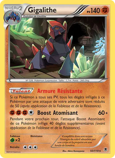 Image de la carte Pokemon Gigalithe 50/119