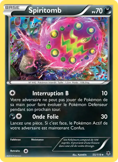 Image de la carte Pokemon Spiritomb 55/119