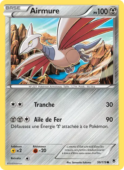 Image de la carte Pokemon Airmure 59/119