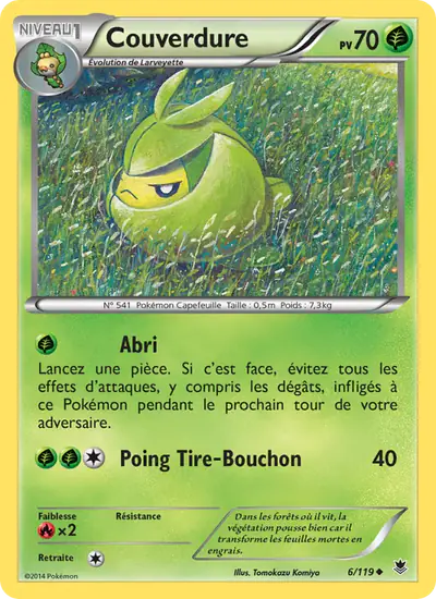 Image de la carte Pokemon Couverdure 6/119