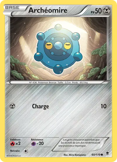 Image de la carte Pokemon Archéomire 60/119