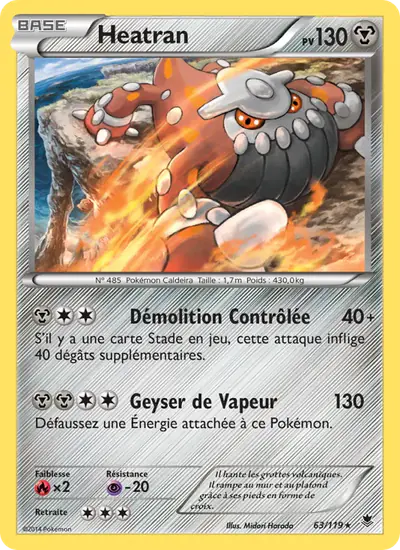 Image de la carte Pokemon Heatran 63/119