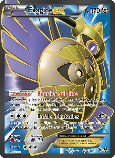 Image de la carte Pokemon Exagide EX 65/119