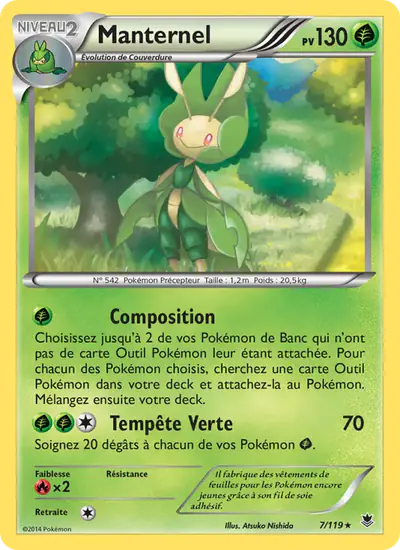 Image de la carte Pokemon Manternel 7/119