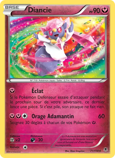 Image de la carte Pokemon Diancie 71/119