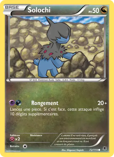 Image de la carte Pokemon Solochi 72/119