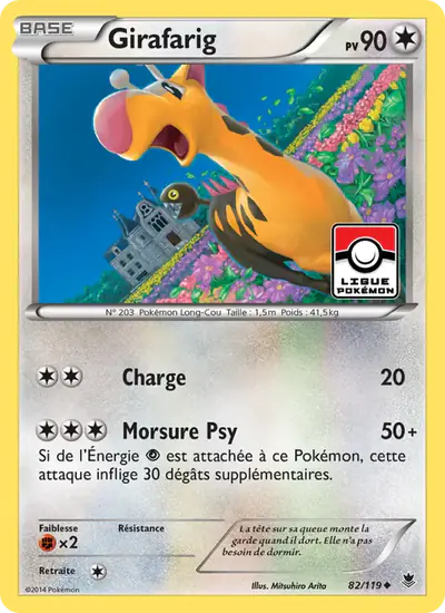 Image de la carte Pokemon Girafarig 82/119