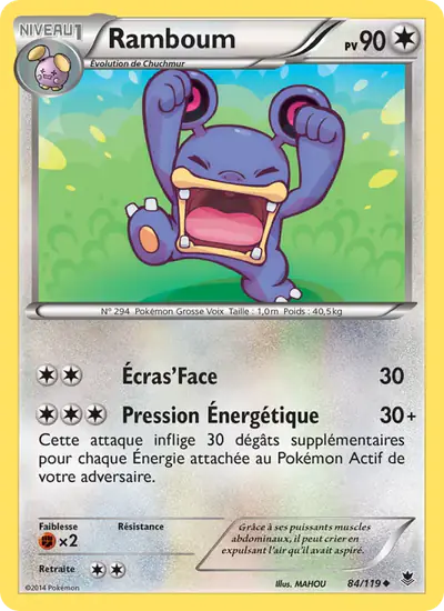 Image de la carte Pokemon Ramboum 84/119