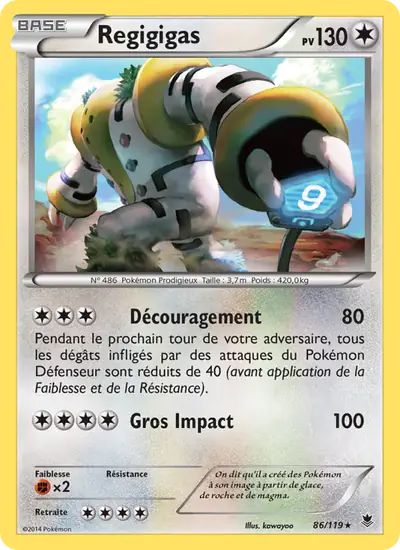Image de la carte Pokemon Regigigas 86/119