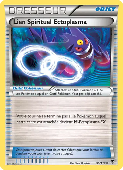 Image de la carte Pokemon Lien Spirituel Ectoplasma 95/119
