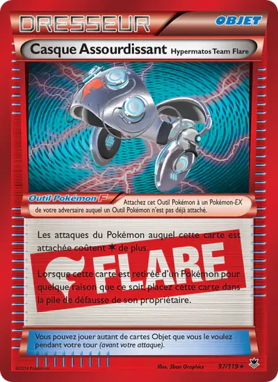 Image de la carte Pokemon Casque Assourdissant Hypermatos Team Flare 97/119