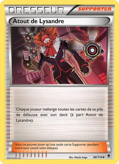 Image de la carte Pokemon Atout de Lysandre 99/119
