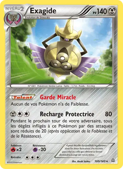 Image de la carte Pokemon Exagide 100/160