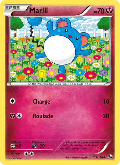Image de la carte Pokemon Marill 102/160