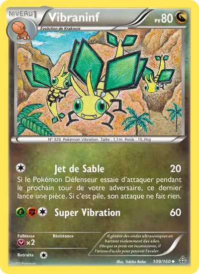 Image de la carte Pokemon Vibraninf 109/160