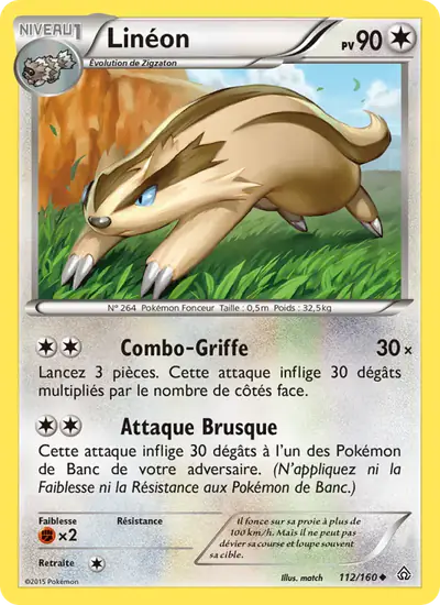 Image de la carte Pokemon Linéon 112/160