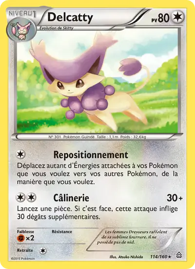 Image de la carte Pokemon Delcatty 114/160