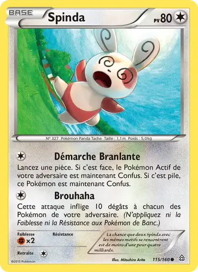 Image de la carte Pokemon Spinda 115/160
