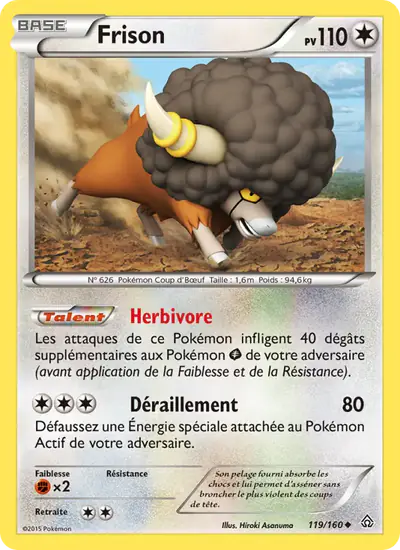 Image de la carte Pokemon Frison 119/160