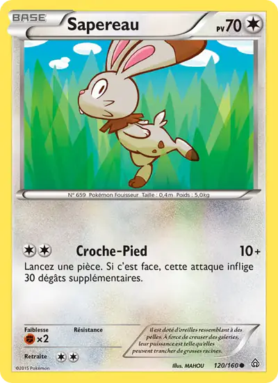 Image de la carte Pokemon Sapereau 120/160
