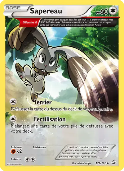 Image de la carte Pokemon Sapereau 121/160