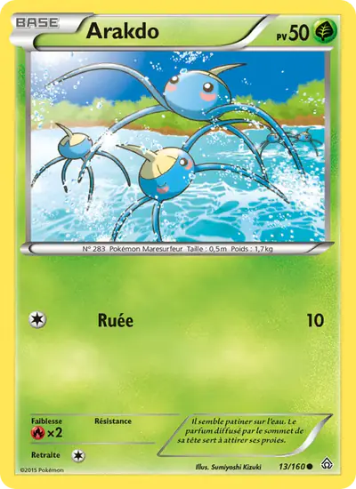 Image de la carte Pokemon Arakdo 13/160