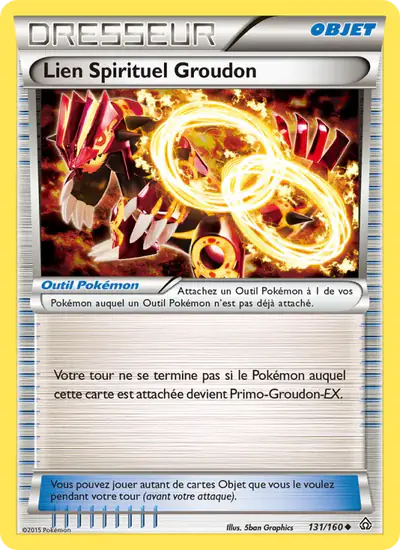Image de la carte Pokemon Lien Spirituel Groudon 131/160