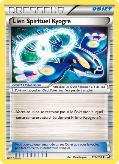 Image de la carte Pokemon Lien Spirituel Kyogre 132/160