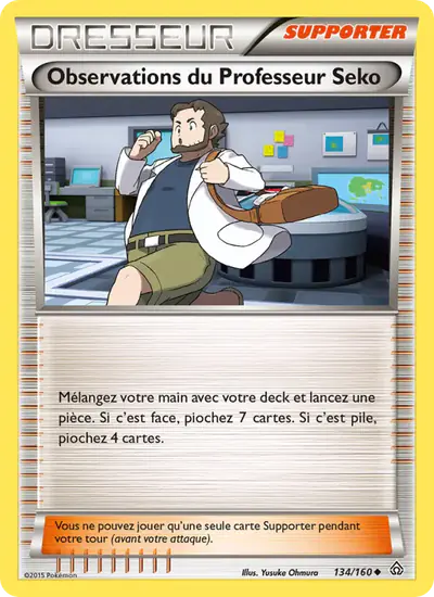 Image de la carte Pokemon Observations du Professeur Seko 134/160