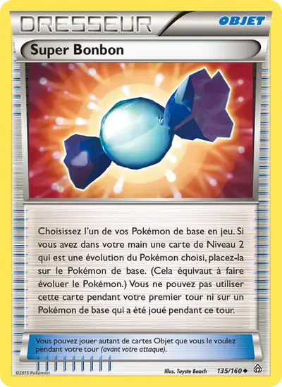 Image de la carte Pokemon Super Bonbon 135/160