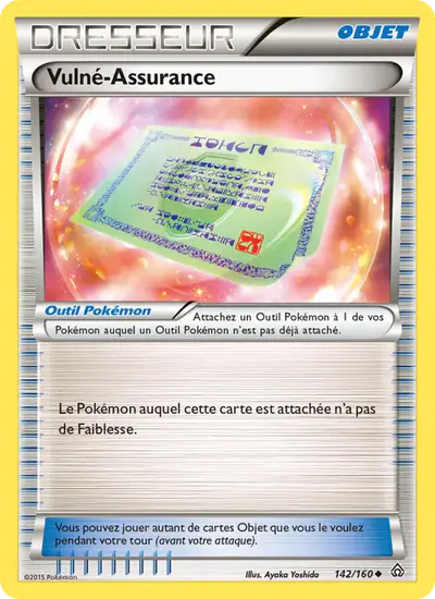 Image de la carte Pokemon Vulné-Assurance 142/160