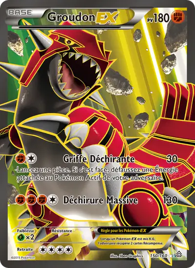 Image de la carte Pokemon Groudon EX 150/160