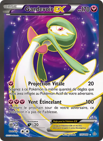 Image de la carte Pokemon Gardevoir EX 155/160